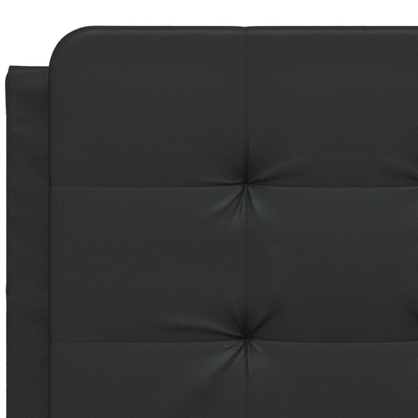 vidaXL sengeramme med LED uden madras Zadar 140x200 cm sort