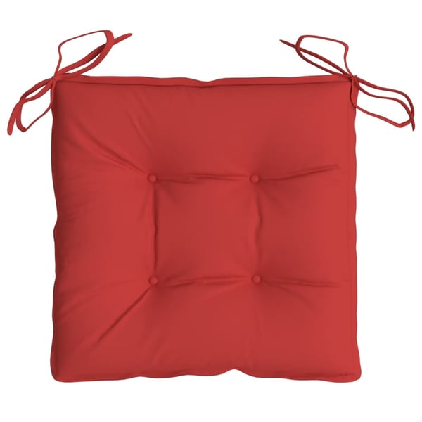 vidaXL stolehynder 2 stk. 40x40x7 cm oxfordstof rød