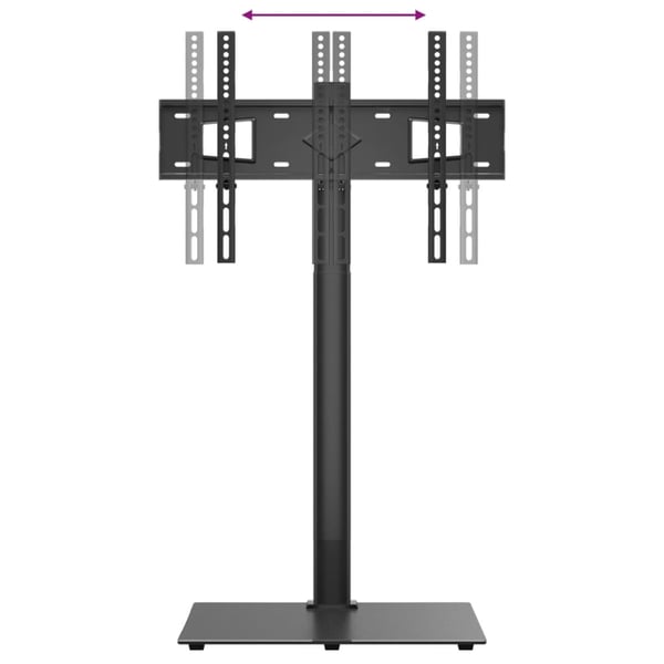 vidaXL tv-stativ til hjørne 1 hylde til 32"-65" sort
