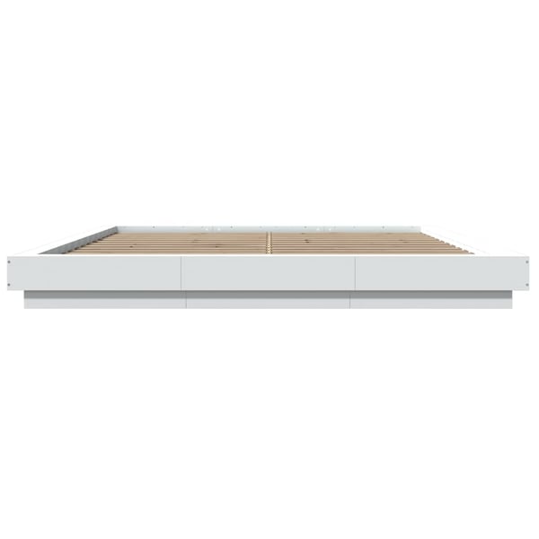 vidaXL Sengeramme hvit 180x200 cm konstruert tre