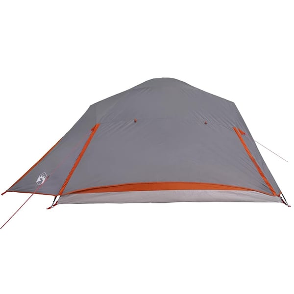 vidaXL Kuppeltelt for camping 4 personer grå vanntett