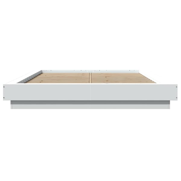 vidaXL sengestel 120x190 cm konstrueret træ hvid