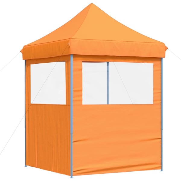 vidaXL foldbart pop-up festtelt med 2 sidevægge orange