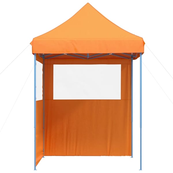 vidaXL foldbart pop-up festtelt med 2 sidevægge orange