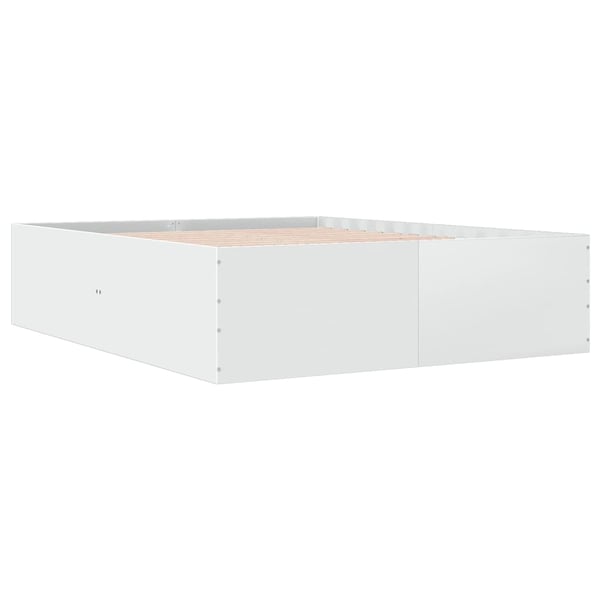 vidaXL Sengeramme hvit 150x200 cm konstruert tre