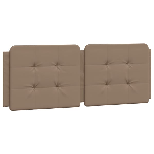 vidaXL sengeramme med LED uden madras Zadar 140x200 cm cappuccinofarvet