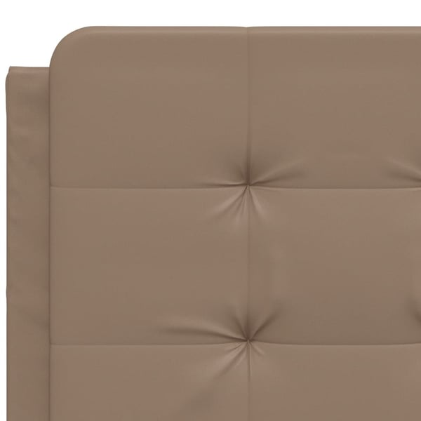 vidaXL gavlpude Zadar 140 cm kunstlæder cappuccinofarvet