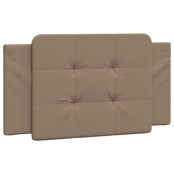 vidaXL gavlpude Zadar 100 cm kunstlæder cappuccinofarvet