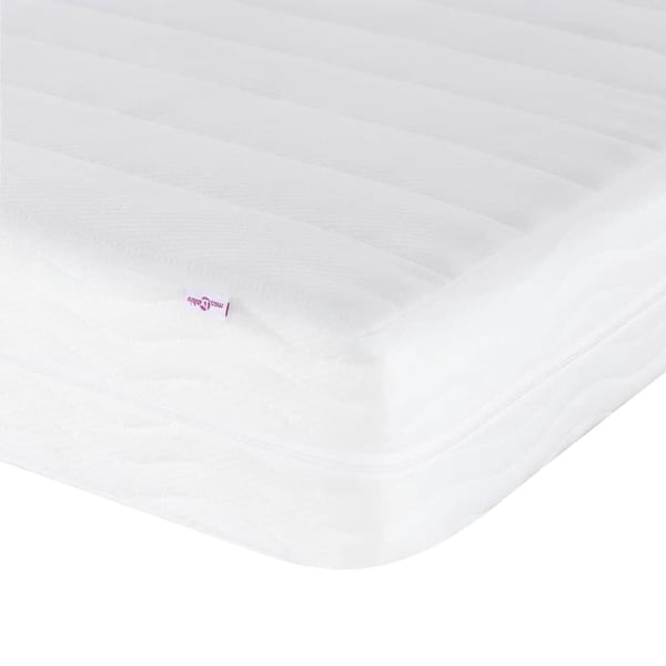vidaXL seng med madras Hvar 90x200 cm kunstlæder cappuccinofarvet