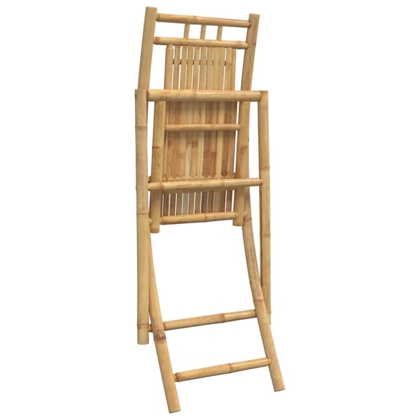 vidaXL Sammenleggbare hagestoler 8 stk 46x66x99 cm bambus