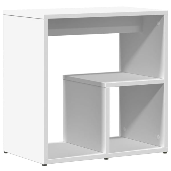 vidaXL Sidebord 2 stk hvit 50x30x50 cm konstruert tre