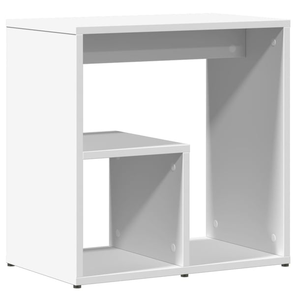 vidaXL Sidebord 2 stk hvit 50x30x50 cm konstruert tre