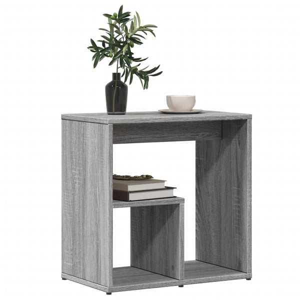 vidaXL Sidebord 2 stk grå sonoma 50x30x50 cm konstruert tre