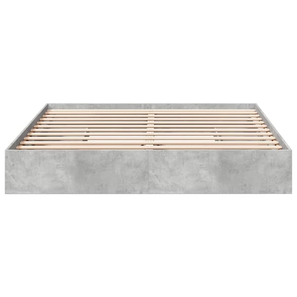 vidaXL sengeramme med skuffer 180x200 cm konstrueret træ betongrå