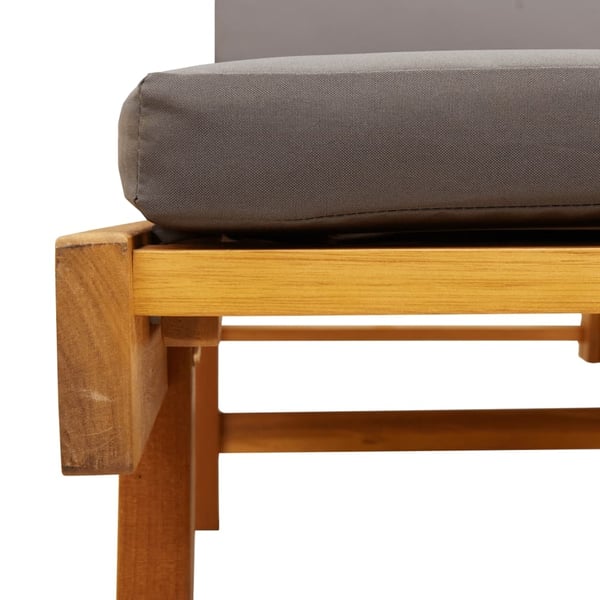 vidaXL liggestole 2 stk. med bord massivt akacietræ