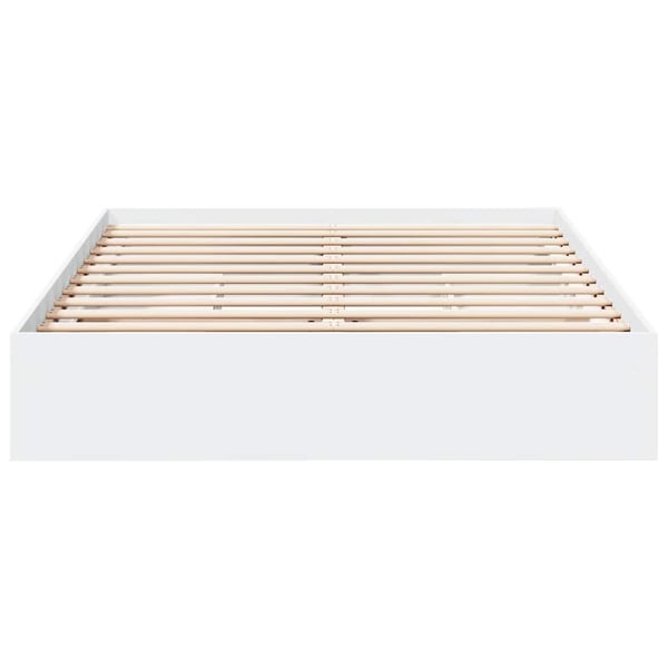 vidaXL Sengeramme høyglans hvit 150x200 cm konstruert tre