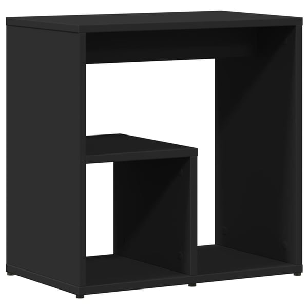 vidaXL sidebord 50x30x50 cm konstrueret træ sort