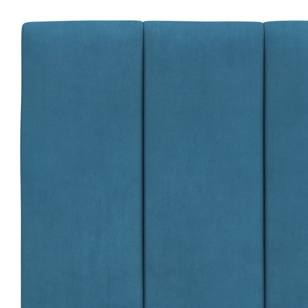 vidaXL seng med madras Hanko 90x200 cm velour blå