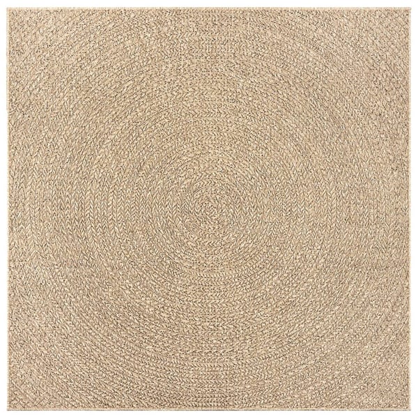 vidaXL Teppe ZIZUR 120x120 cm jute-utseende innendørs og utendørs