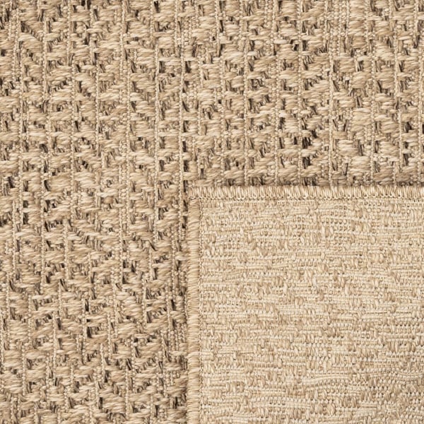 vidaXL Teppe ZIZUR 120x120 cm jute-utseende innendørs og utendørs