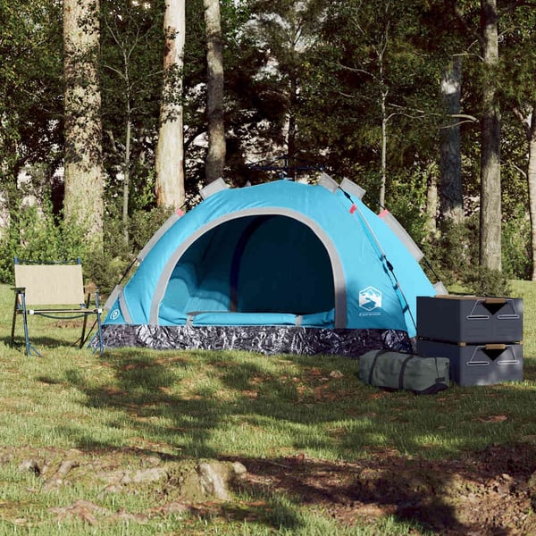 vidaXL 2-personers campingtelt vandtæt quick-release blå