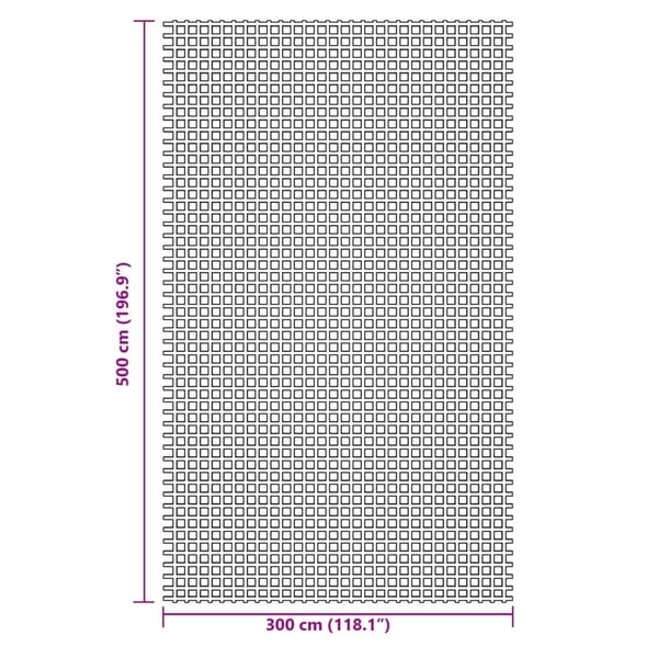 vidaXL Telt teppe antrasitt 5x3 m