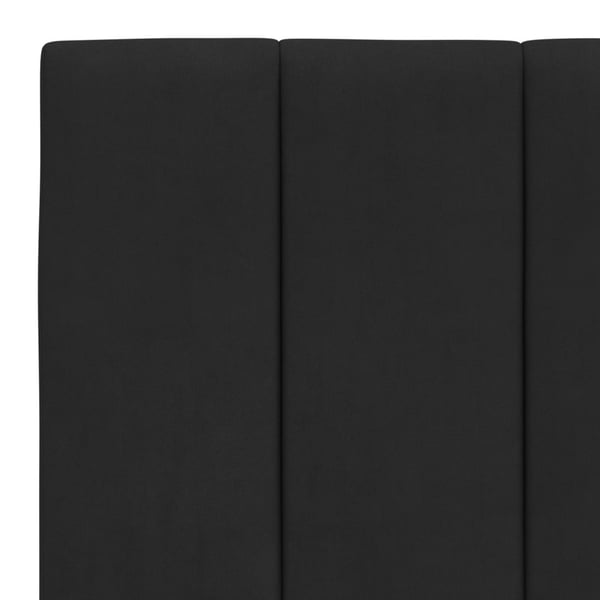 vidaXL seng med madras Hanko 180x200 cm velour sort