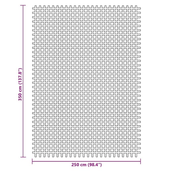 vidaXL Telttamatto sininen 3,5x2,5 m