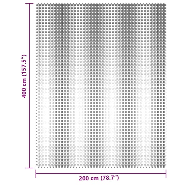 vidaXL Telttamatto kerma 4x2 m