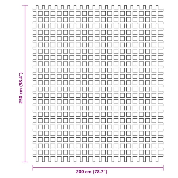 vidaXL Telttamatto sininen 2,5x2 m