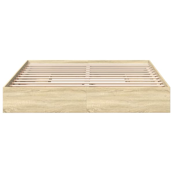vidaXL sengeramme med skuffer 180x200 cm konstrueret træ sonoma-eg