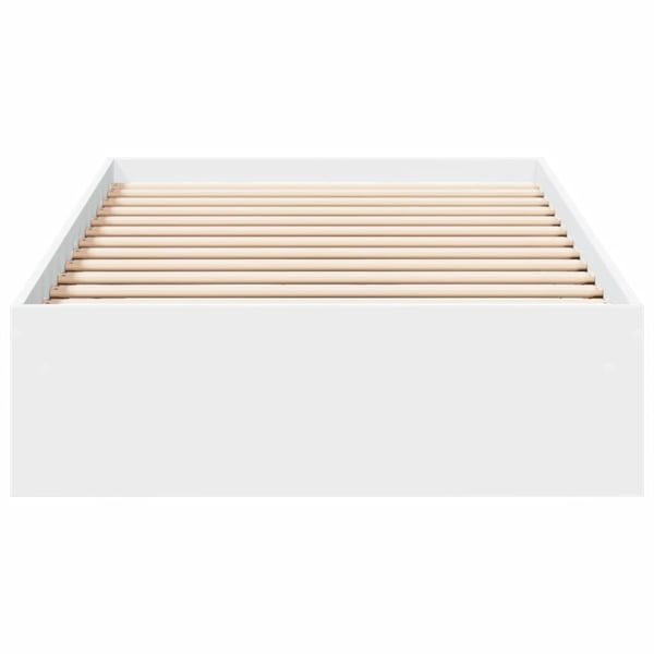 vidaXL sengeramme med skuffer 100x200 cm konstrueret træ hvid