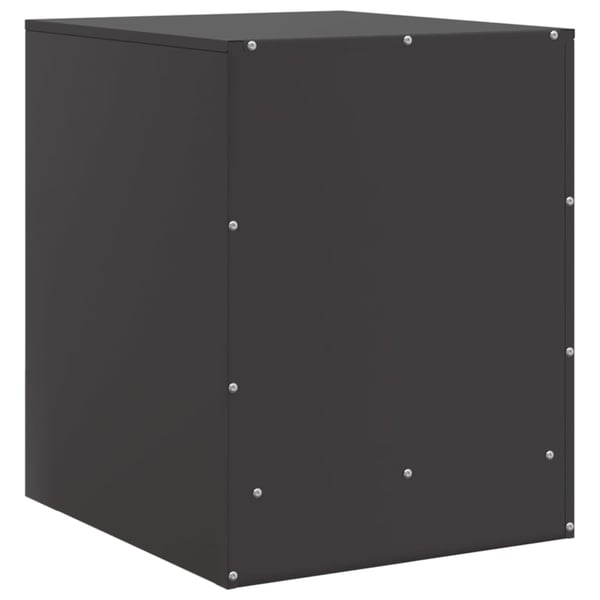vidaXL sengeborde 2 stk. 34,5x39x44 cm stål sort