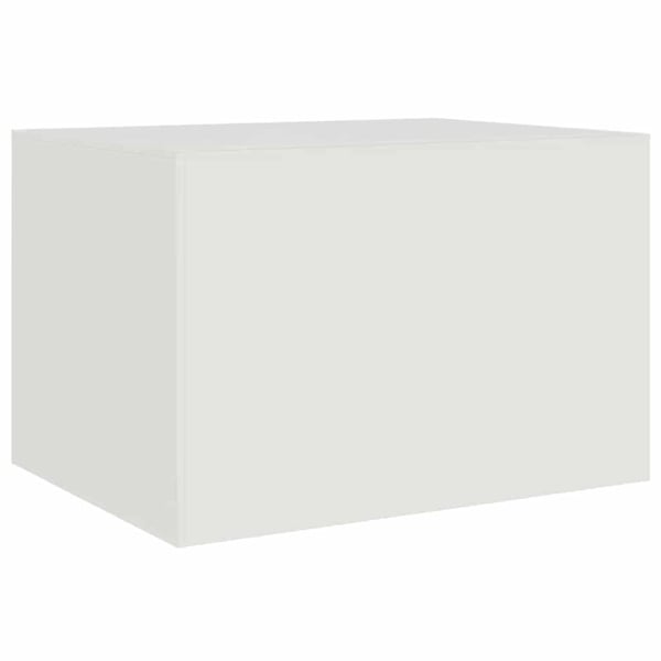 vidaXL sofabord 67x50x44 cm stål hvid