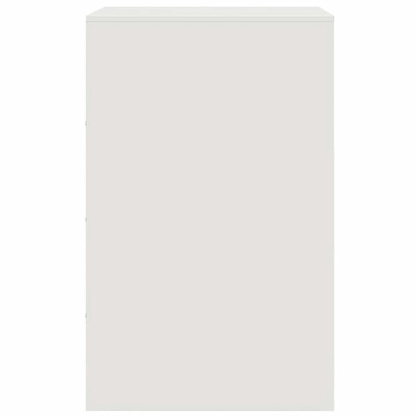 vidaXL sengebord 34,5x39x62 cm stål hvid