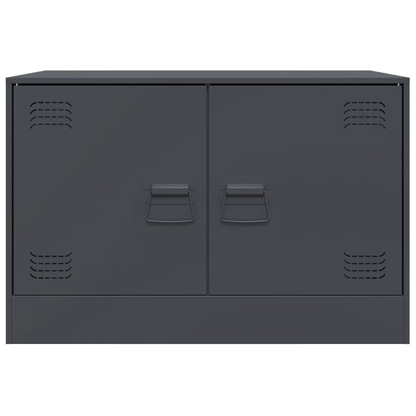 vidaXL TV-benker 2 stk antrasitt 67x39x44 cm stål