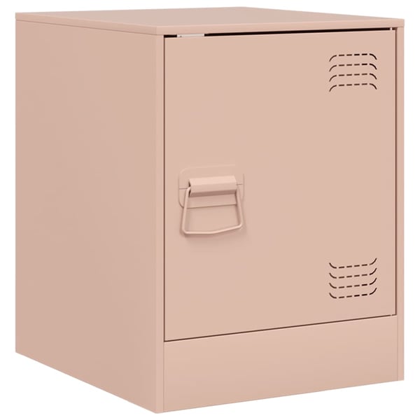 vidaXL Nattbord rosa 34,5x39x44 cm stål