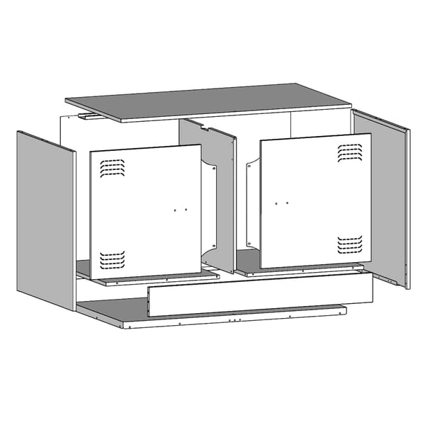 vidaXL TV-benk rosa 67x39x44 cm stål