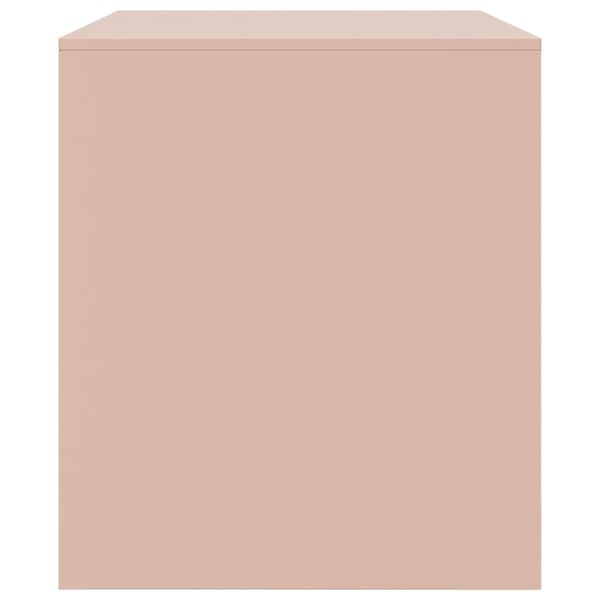 vidaXL TV-benker 2 stk rosa 67x39x44 cm stål