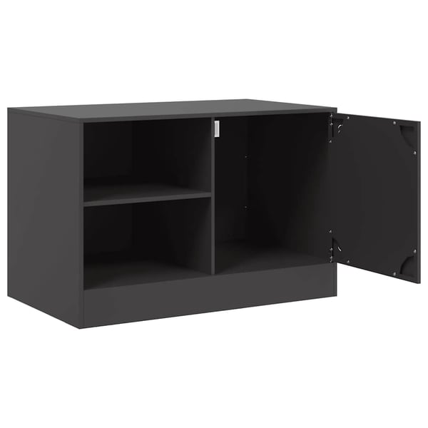 vidaXL TV-benker 2 stk svart 67x39x44 cm stål