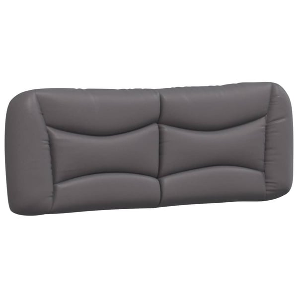 vidaXL seng med madras Hvar 140x190 cm kunstlæder grå