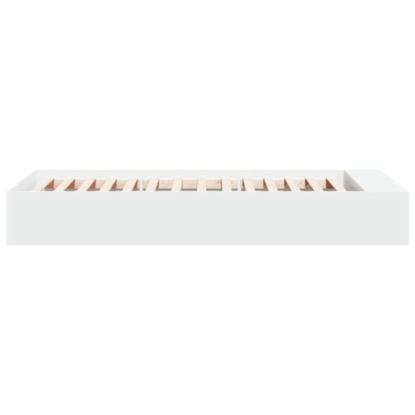 vidaXL Sengeramme hvit 100x200 cm konstruert tre