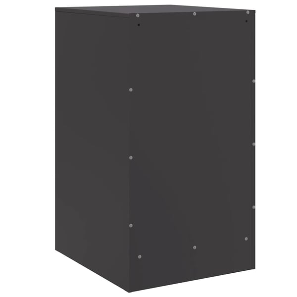 vidaXL sengebord 34,5x39x62 cm stål sort