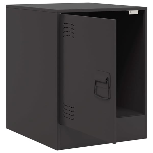 vidaXL sengebord 34,5x39x44 cm stål sort