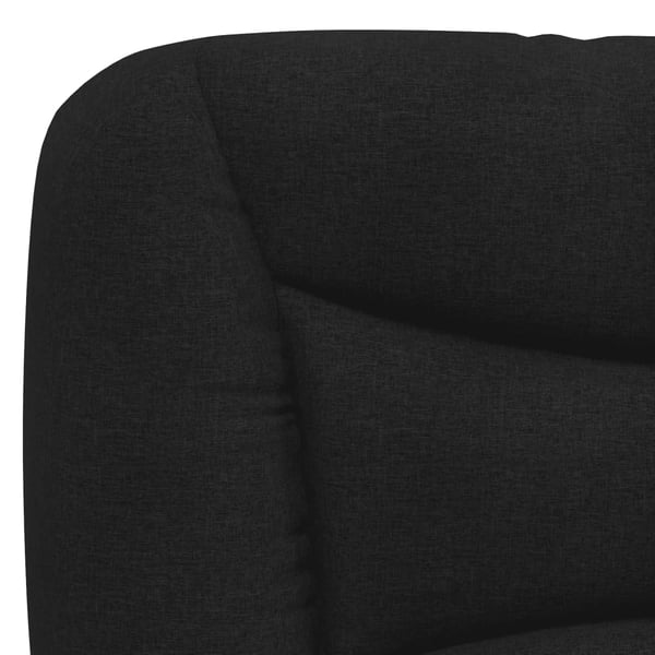 vidaXL seng med madras Hvar 160x200 cm stof sort