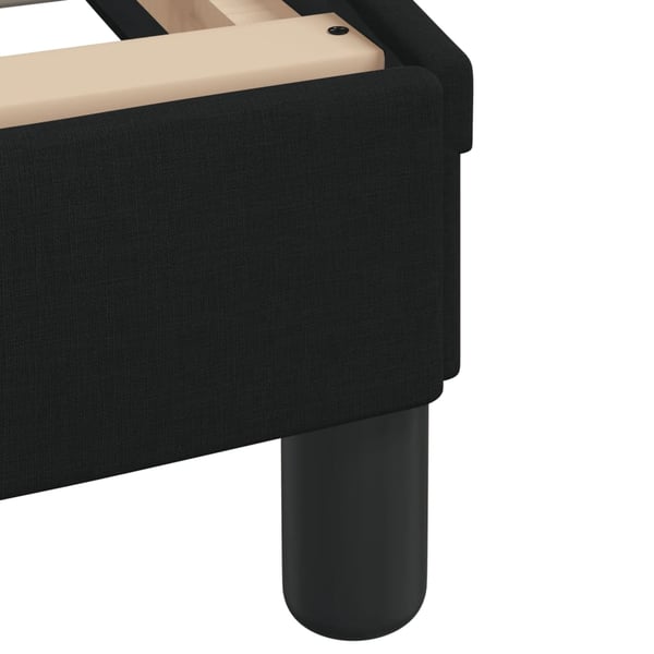 vidaXL Bed with Mattress "Hvar" Black 180x200 cm Fabric