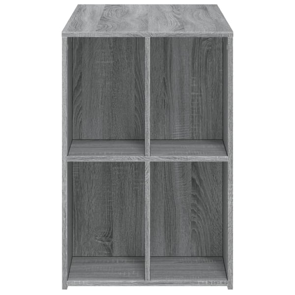 vidaXL Skrivebord grå sonoma 102x50x75 cm konstruert tre