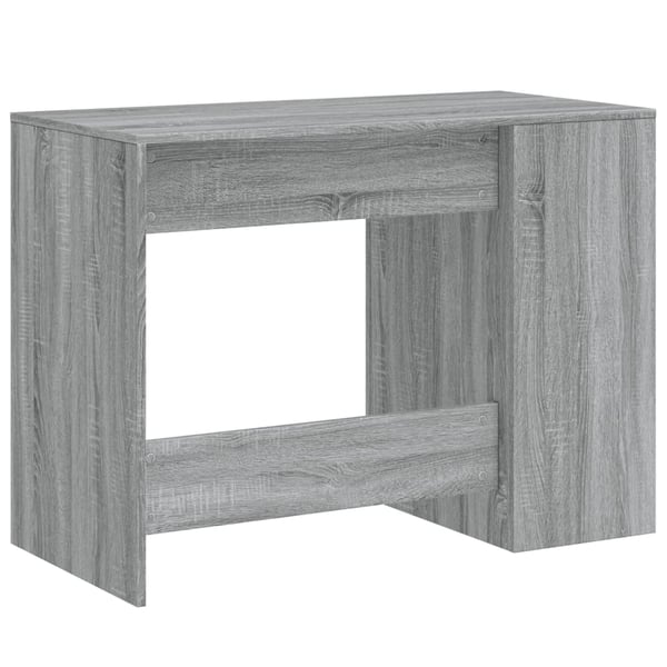 vidaXL Skrivebord grå sonoma 102x50x75 cm konstruert tre