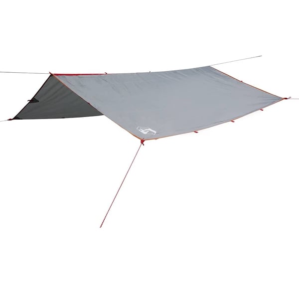 vidaXL Campingpresenning grå og oransje 500x294 cm vanntett