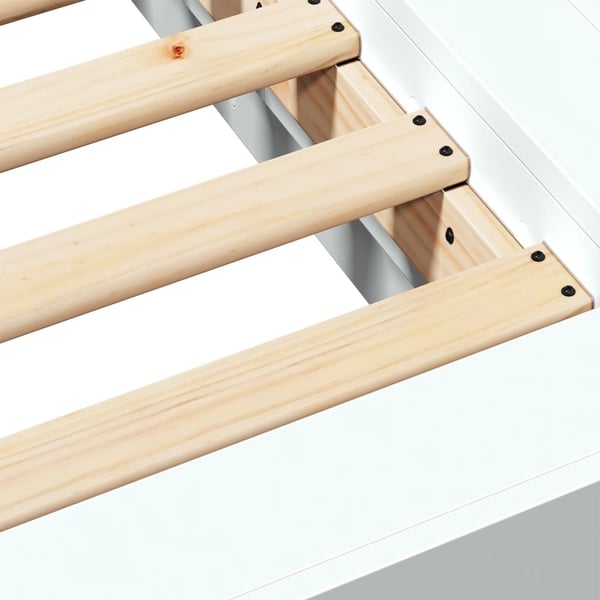 vidaXL sengestel 120x200 cm konstrueret træ hvid